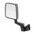 Black side mirror displayed on a white background, suitable for Smittybilt Wrangler (YJ/TJ/LJ) half-door models.