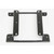 Metal bracket in black with holes, intended for use as a passenger side seat adapter for Smittybilt 97-02 Wrangler TJ.