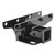 Smittybilt 2" receiver hitch mount in black plastic, perfect for enhancing vehicle towing capabilities.