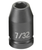 Grey Pneumatic 1/4" Surface Drive x 7/32" Standard Socket (907RS)