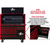Extreme Tools 55In W X 25In D Extreme Power Workstation Hutch And 8-Drawer Roller Cabinet With Red Drawer (DX5509HRKR)