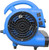 K Tool Utility Floor Blower, 1/4 HP, 3-Speed, Blue (CED4825-ISN)