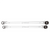 K Tool Double Flex Ratcheting Wrench Set 2‑Pc 120 Tooth (1‑30252E‑11)