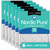 Six Packs Nordic Pure 10x20x1 Pleated Air Filters MERV 14 Plus Carbon stacked flat 10x20x1M14+C-6