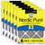Six Packs Nordic Pure 10x24x1 Furnace Air Filters MERV 10 Pleated Plus Carbon stacked flat 10x24x1PM10C-6