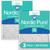 Two Packs Nordic Pure 12x18x1 Pleated MERV 14 Air Filters side by side 12x18x1M14-2