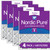 Four Packs Nordic Pure 12x18x1 Pleated MERV 8 Air Filters stacked 12x18x1M8-4