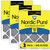 Three Packs Nordic Pure 12x20x1 Furnace Air Filters MERV 10 Pleated Plus Carbon stacked 12x20x1PM10C-3