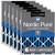 Six Packs Nordic Pure 12x24x4 Pleated Air Filters MERV 7 Plus Carbon 6 Pack stacked flat 12x24x4M7+C-6
