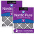 Two Packs Nordic Pure 14x18x1 Furnace Air Filters MERV 8 Pleated Plus Carbon side by side 14x18x1PM8C-2