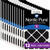 Twelve Packs Nordic Pure 14x20x2 Pure Carbon Pleated Odor Reduction Furnace Filters MERV 8 stacked 14x20x2PCP-12