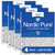 Four Packs Nordic Pure 14x30x1 Pleated MERV 12 Air Filters stacked with label visible 14x30x1M12-4