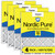 Four Packs Nordic Pure 15x20x1 Pleated MERV 10 Air Filters stacked 15x20x1M10-4