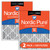 Two Packs Nordic Pure 16x24x4 Pleated Air Filters MERV 15 Plus Carbon side by side 16x24x4M15+C-2