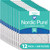 Twelve Packs Nordic Pure 16x25x1 Pleated MERV 14 Air Filters stacked 16x25x1M14-12