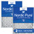 Two Packs Nordic Pure 16x25x4 MERV 12 Pleated Air Filters stacked flat 16x25x4M12-2