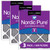Three Packs Nordic Pure 18x18x1 Furnace Air Filters MERV 8 Pleated Plus Carbon stacked 18x18x1PM8C-3