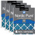 Four Packs Nordic Pure 18x25x1 Pleated Air Filters MERV 7 Plus Carbon stacked 18x25x1M7+C-4