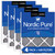 Four Packs Nordic Pure 18x25x1 Furnace Air Filters MERV 12 Pleated Plus Carbon stacked with label visible 18x25x1PM12C-4