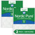Two Packs Nordic Pure 18x25x1 MERV 6 Poly Green AC Furnace Air Filter side by side 18x25x1PolyGreen-2