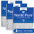 Three Packs Nordic Pure 18x25x2 Pleated MERV 12 Air Filters stacked 18x25x2M12-3