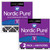 Two Packs Nordic Pure 20x20x5 Honeywell Replacement Furnace Filters MERV 8 Plus Carbon side by side 20x20x5HPM8C-2