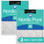 Two Packs Nordic Pure 20x22x1 Pleated MERV 14 Plus Carbon AC Furnace Filters side by side 20x22x1M14+C-2