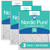 Three Packs Nordic Pure 20x22x1 Pleated MERV 14 AC Furnace Filters stacked 20x22x1M14-3