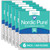 Six Packs Nordic Pure 20x22x1 Pleated MERV 14 Air Filters stacked flat 20x22x1M14-6