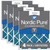 Four Packs Nordic Pure 20x22x1 Pleated MERV 7 Air Filters stacked with label visible 20x22x1M7-4