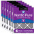 Six Packs Nordic Pure 20x24x1 Furnace Air Filters MERV 8 Pleated Plus Carbon stacked flat 20x24x1PM8C-6