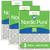 Three Packs Nordic Pure 20x25x1 Pleated MERV 13 Air Filters stacked 20x25x1M13-3
