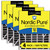 Nordic Pure Air Bear 20x25x5 AC Filter Replacement MERV 10 Plus Carbon 4 Pack stacked 20x25x5ABPM10C-4