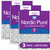 Three Packs Nordic Pure 20x30x1 Pleated MERV 8 Air Filters stacked 20x30x1M8-3