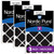 Three Packs Nordic Pure 20x30x2 Pure Carbon Pleated Odor Reduction MERV 8 Furnace Filters stacked 20x30x2PCP-3