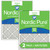 Two Packs Nordic Pure 24x24x1 Pleated MERV 13 Air Filters stacked 24x24x1M13-2