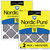 Nordic Pure 24x24x1 Furnace Air Filters MERV 10 Pleated Plus Carbon 2 Pack stacked 24x24x1PM10C-2