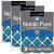 Three Packs Nordic Pure 24x30x1 Pleated Air Filters MERV 7 Plus Carbon stacked 24x30x1M7+C-3