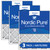 Three Packs Nordic Pure 25x25x1 Pleated MERV 12 Air Filters stacked 25x25x1M12-3