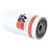 K&N oil filter for GM vehicles, showcasing the product design and branding prominently.
