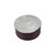 A red, round K&N air filter measures 14 inches in diameter and features a 1-1/4 inch drop base to improve engine airflow.