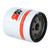 K&N oil filter is designed for Chevrolet, GEO, and Toyota vehicles, showcasing its distinctive branding and design.