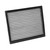 The K&N Filters cabin air filter is black and displayed against a white background, enhancing vehicle air filtration.
