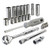 Zero Degree Metric Tool Set With Gearless Ratchet - 3/8In Drive, 25 Pc (38131)