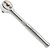 Zero Degree Gearless Ratchet - Nickel Plated High-Carbon Steel, 1/2" Drive (38152)