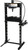 Omega Shop Press With Hand Pump - Black, 25 Ton Capacity (60253)
