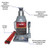 Pro-Lift Hydraulic Bottle Jack - Grey, 20 Ton Capacity (B-020D)
