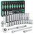 SK Tools Socket Set - Chrome, Standard & Deep, Metric, 6 Point, 1/4" Drive, 30 Piece (SK01301-216P)