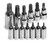 SK Tools Torx Bit Socket Set - 1/4", 3/8" & 1/2" Drive; 13 Piece (SK84213)