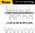 Titan Tools Jumbo Crowfoot Wrench Set - Metric, 1/2" Drive, 8 Piece (17678)